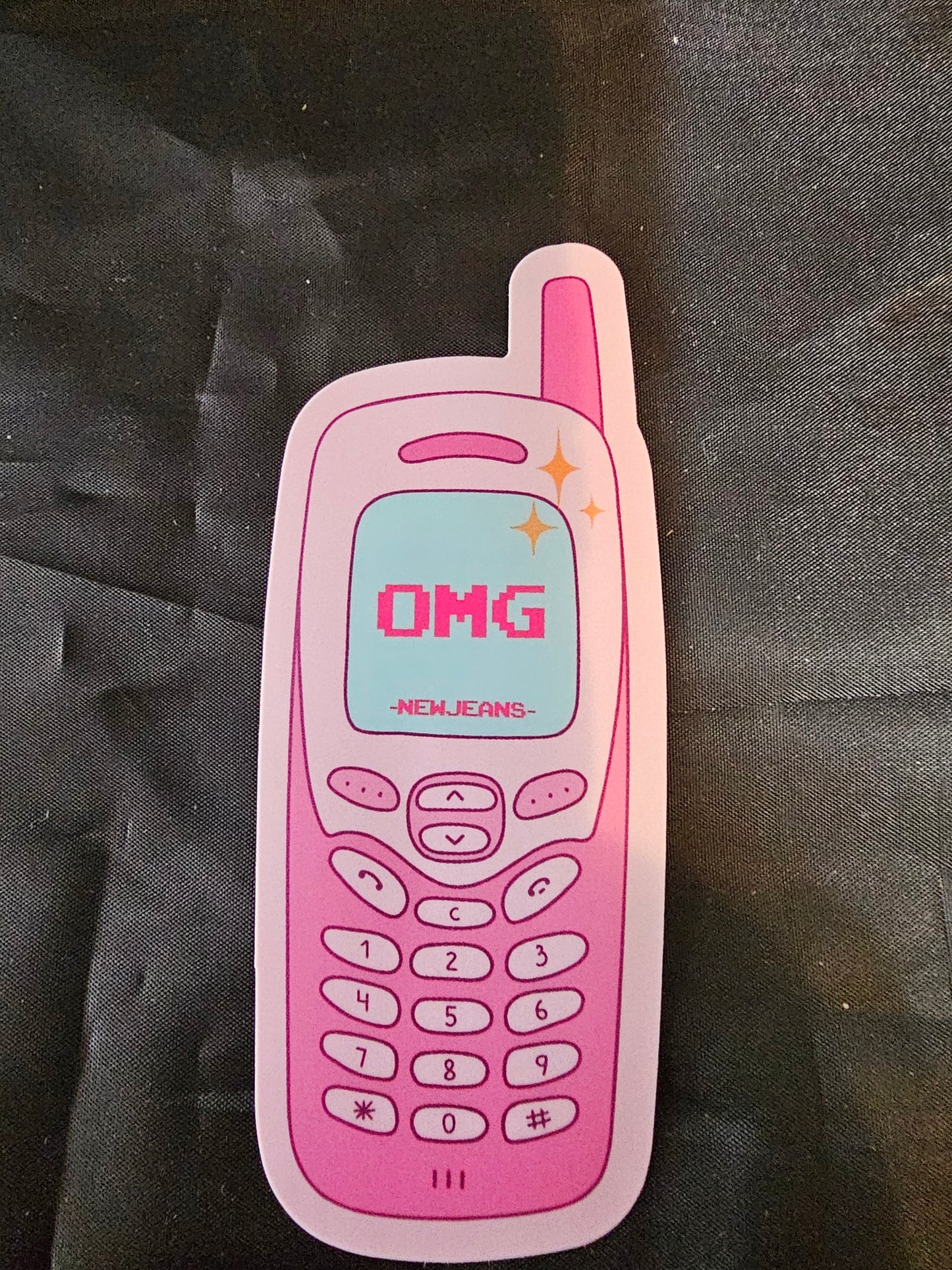 Sticker - Cell phone OMG Text