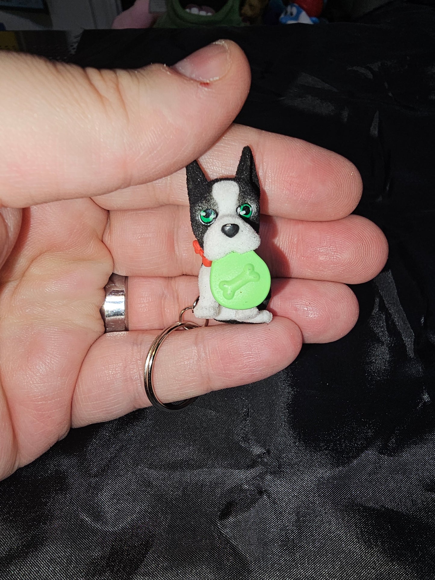 Boston Terrier keychain
