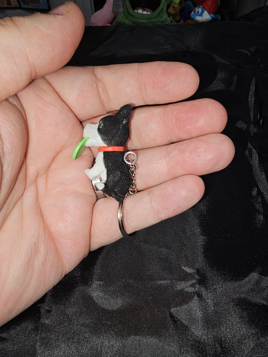 Boston Terrier keychain