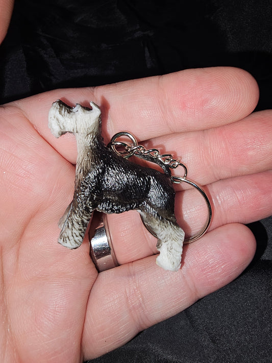 Dog Keychain - Schnauzer