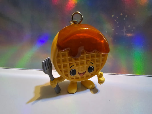 Eggo the waffle keychain
