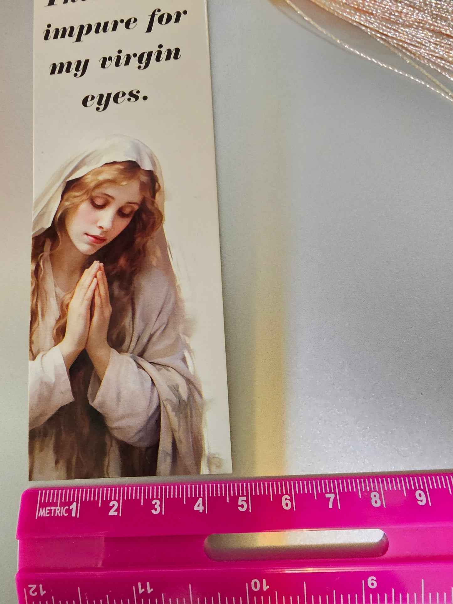 Bookmark - Mary - Virgin eyes