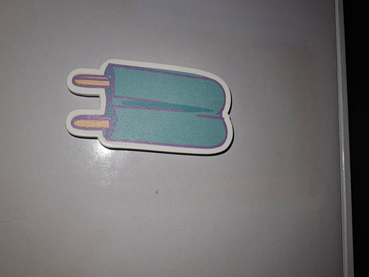 Popcicle magnet - blue