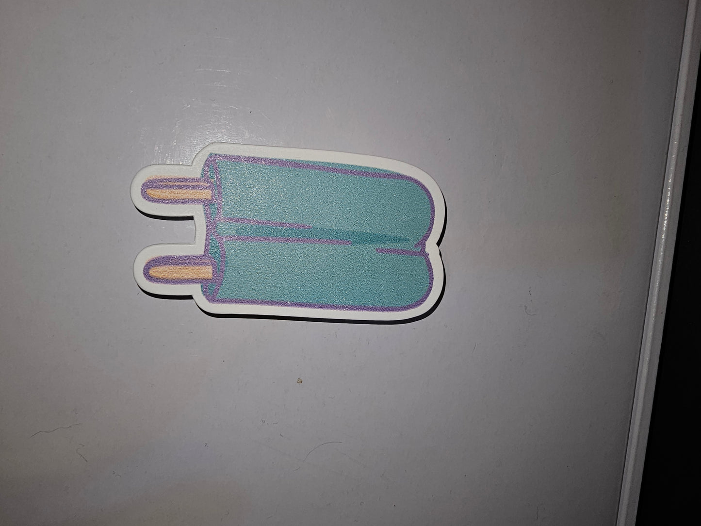 Popcicle magnet - blue