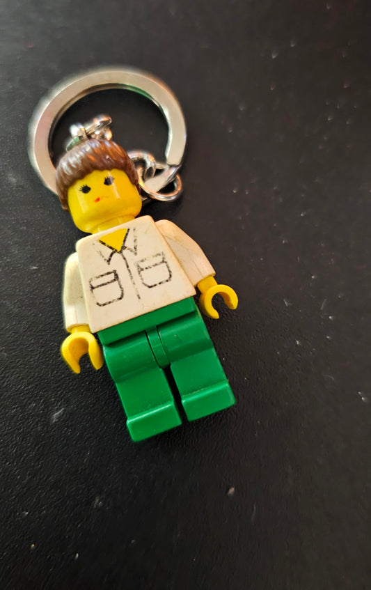 Lego Lady Keychain