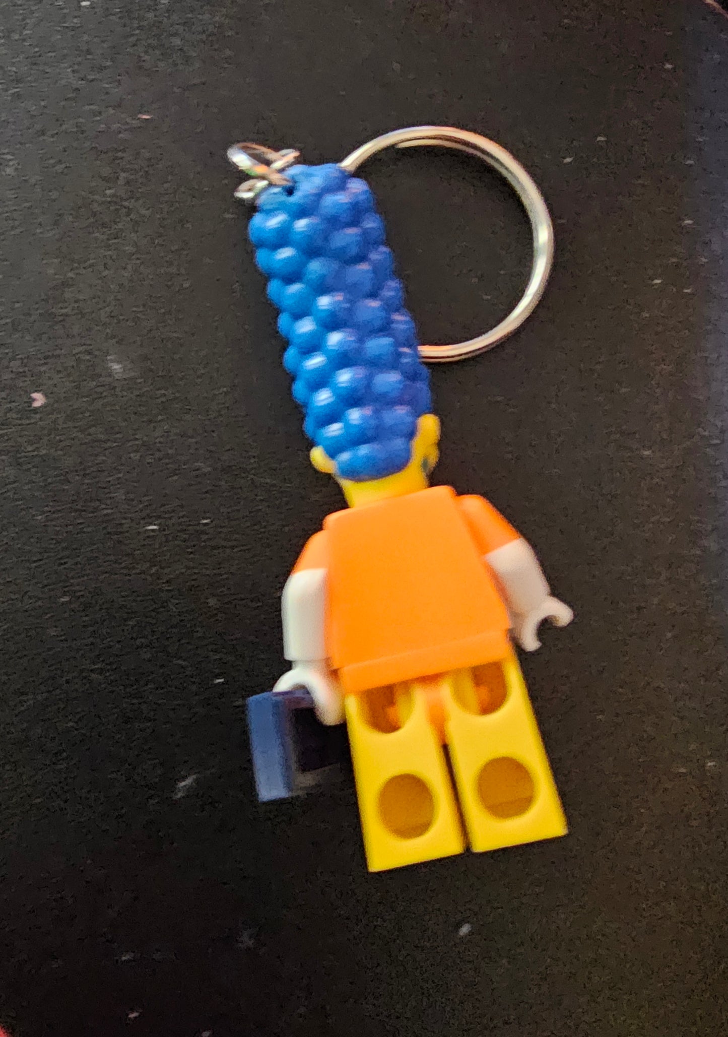 Marge Simpson Lego Keychain