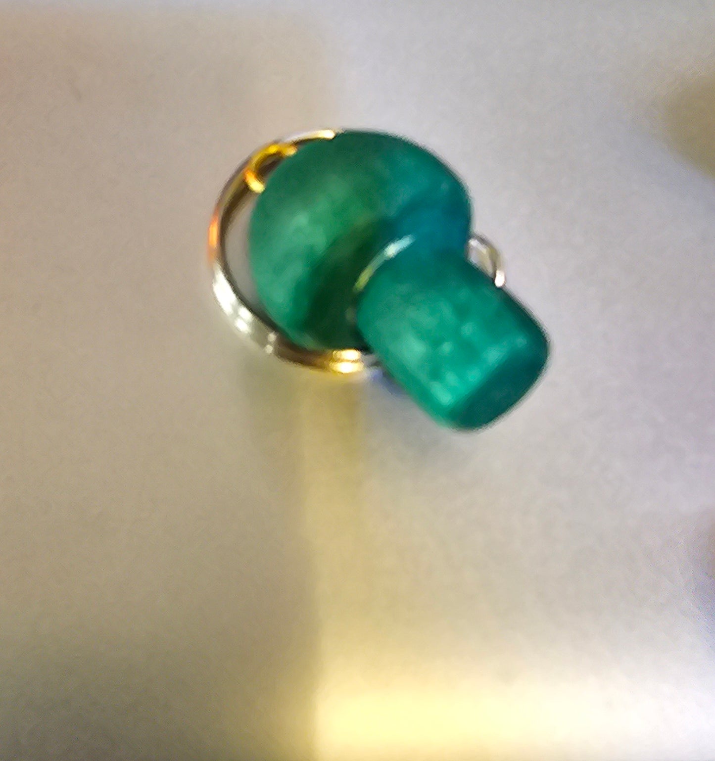 Mushroom keychain - green