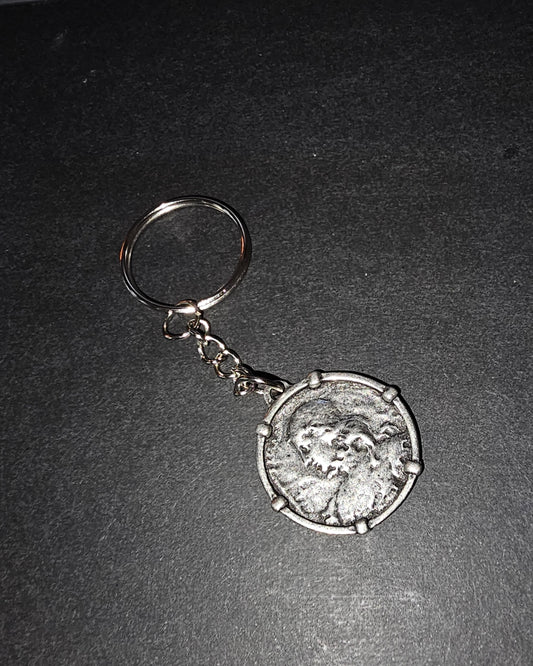 Joan of Arc pendant keychain