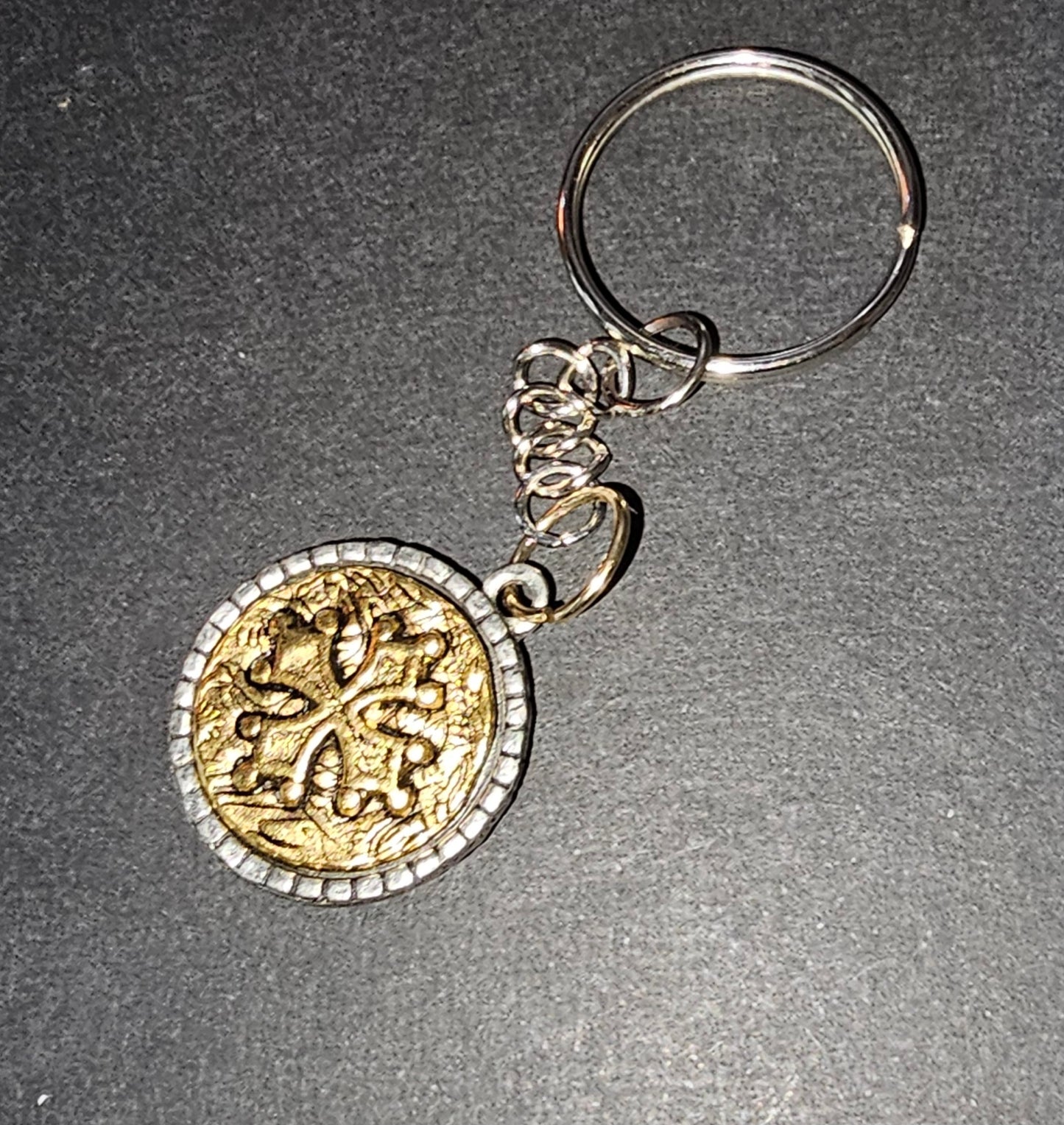 Cross pendant keychain