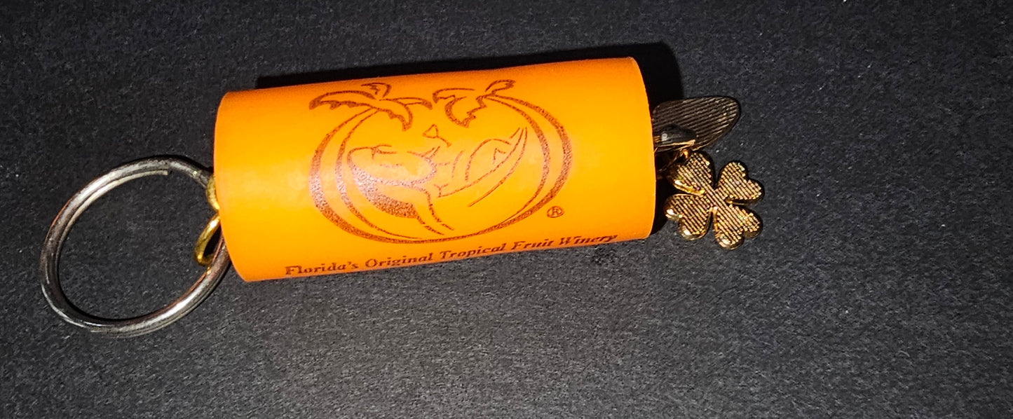 Fruit Wine cork keychain