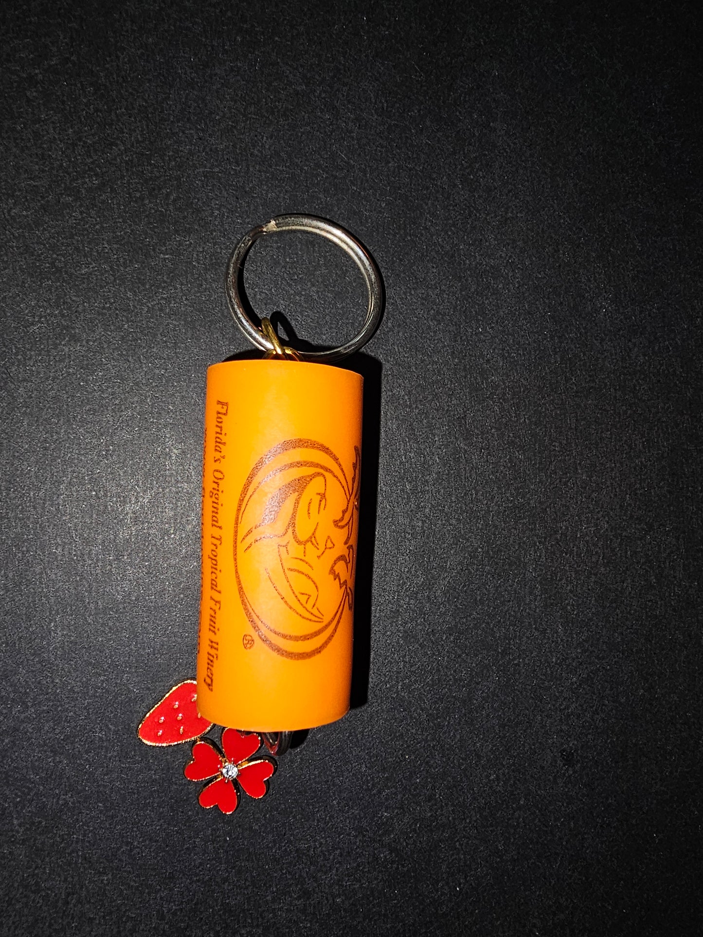 Fruit Wine cork keychain