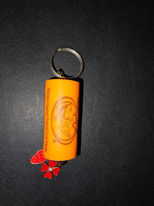Fruit Wine cork keychain