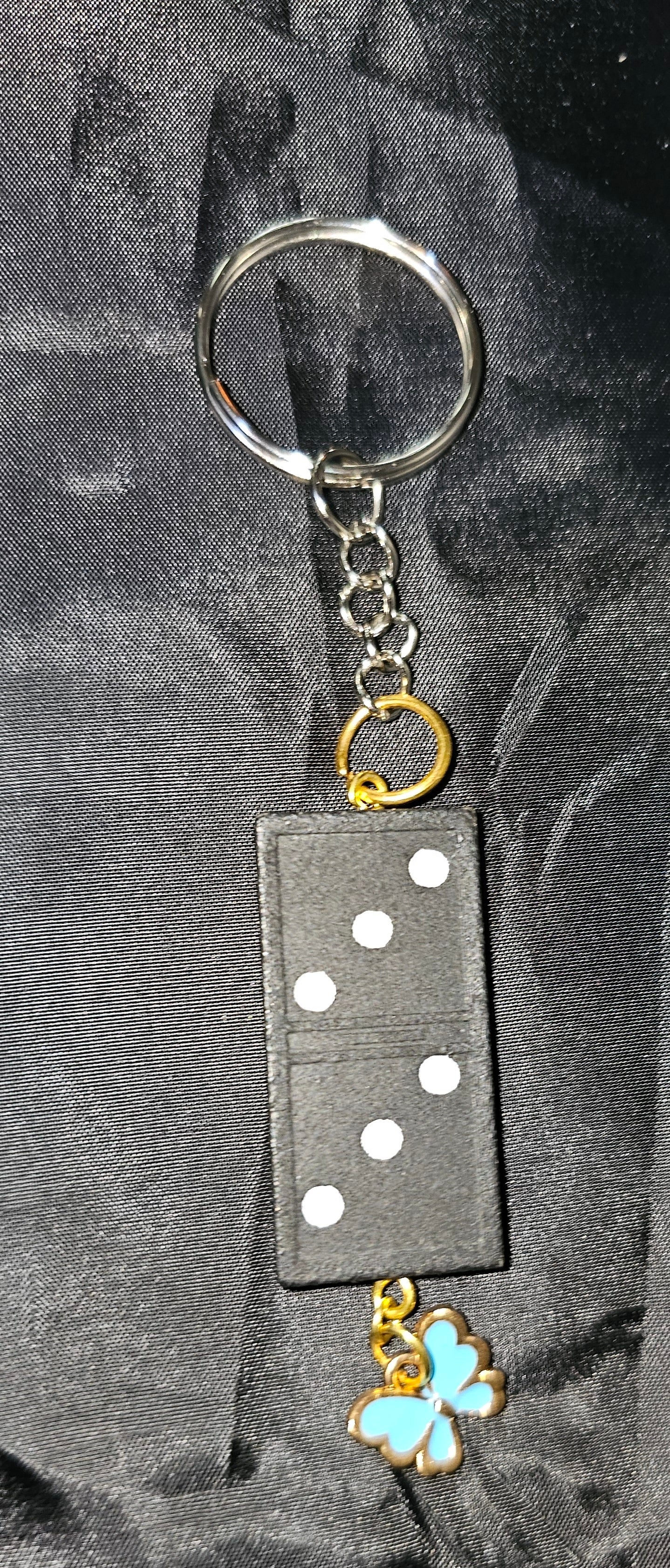 Domino Charm Keychain