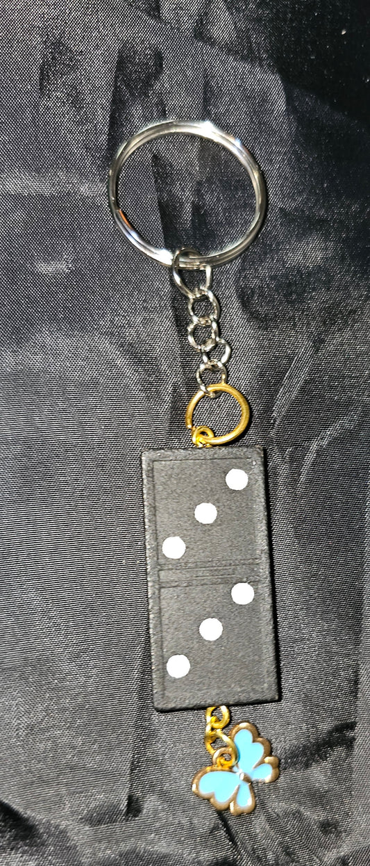 Domino Charm Keychain