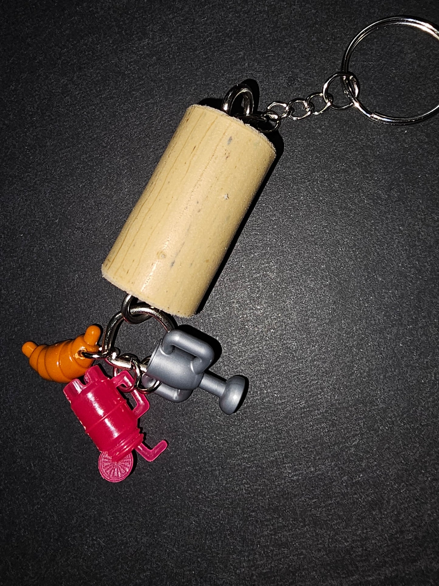 Cork Charm Keychain - France