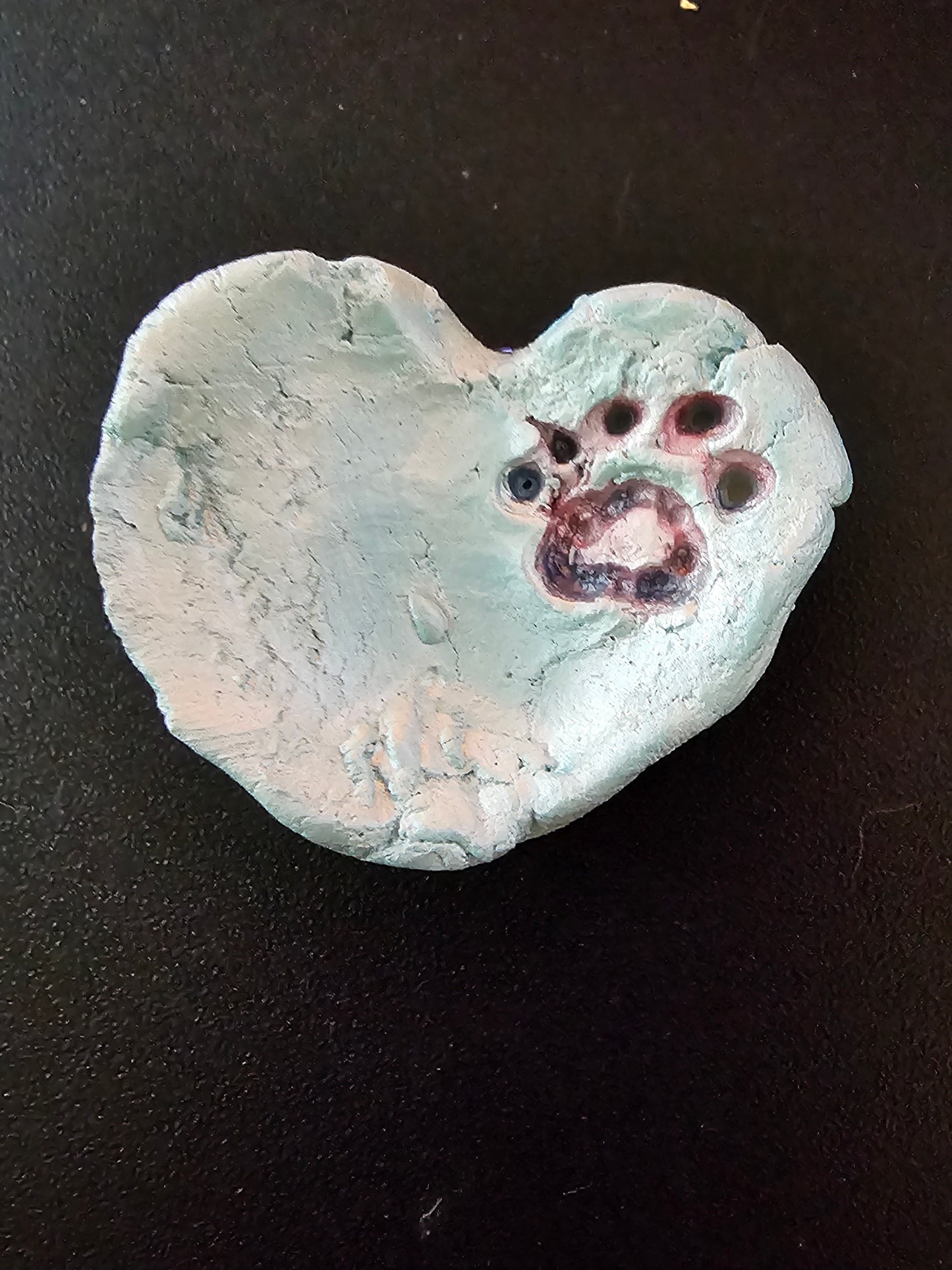 Heart with Paw print magnet