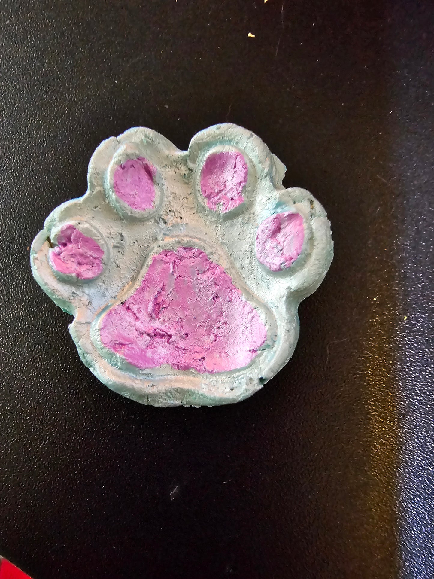 Paw print magnet
