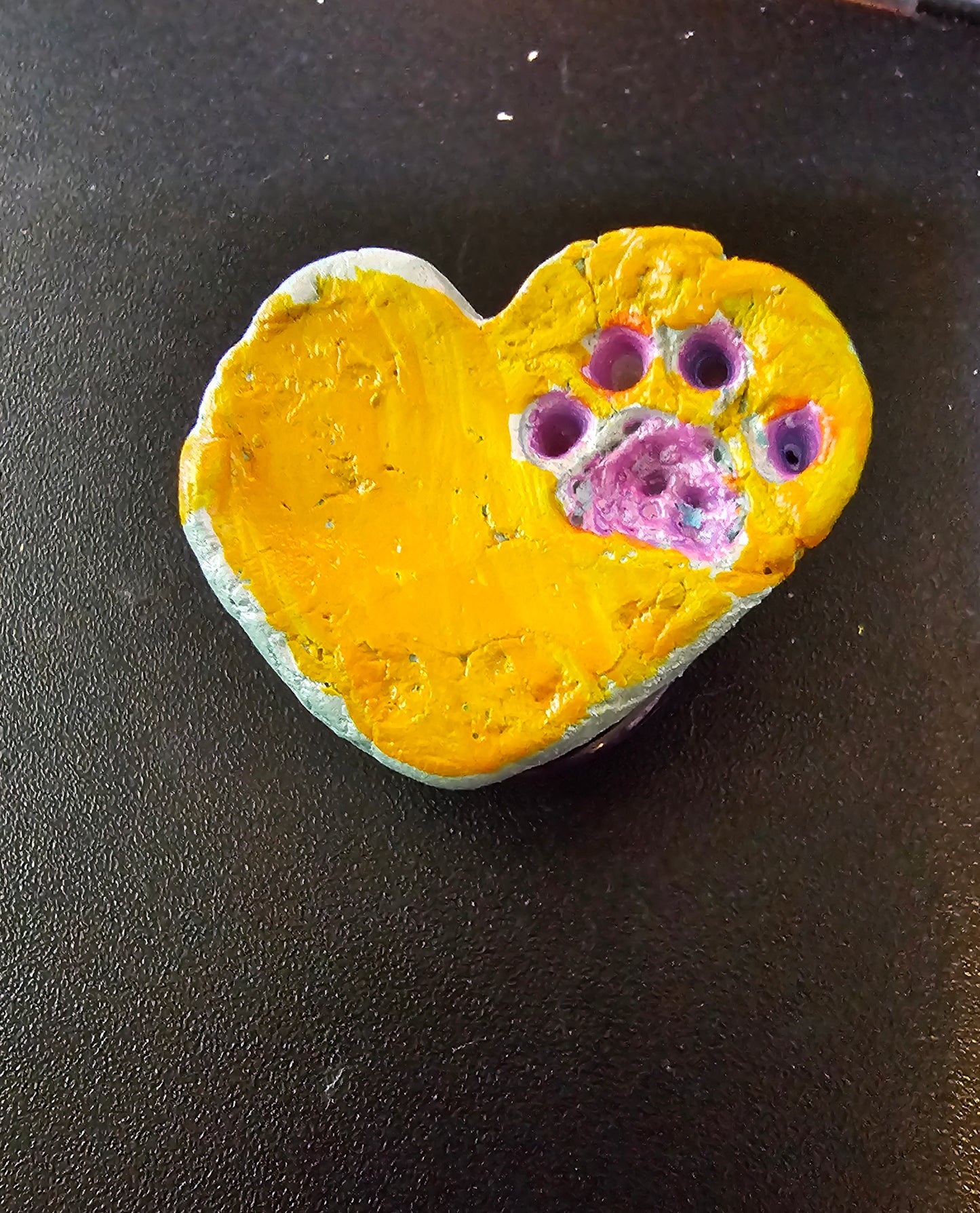 Heart with Paw print magnet