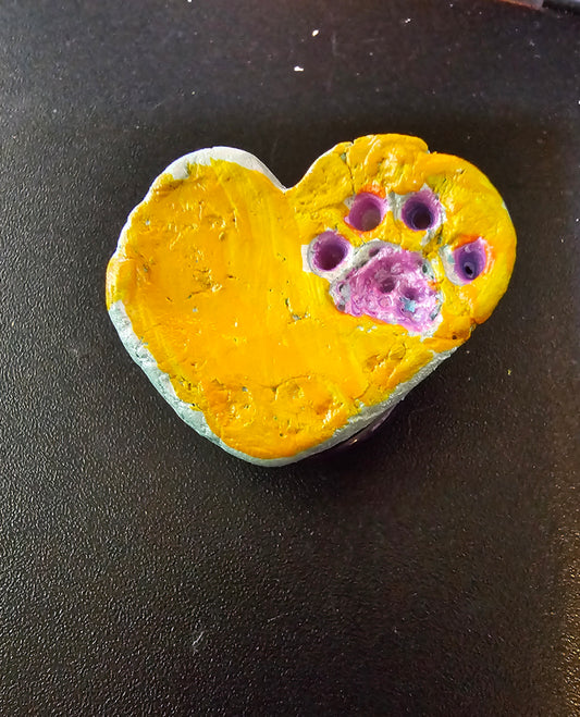 Heart with Paw print magnet