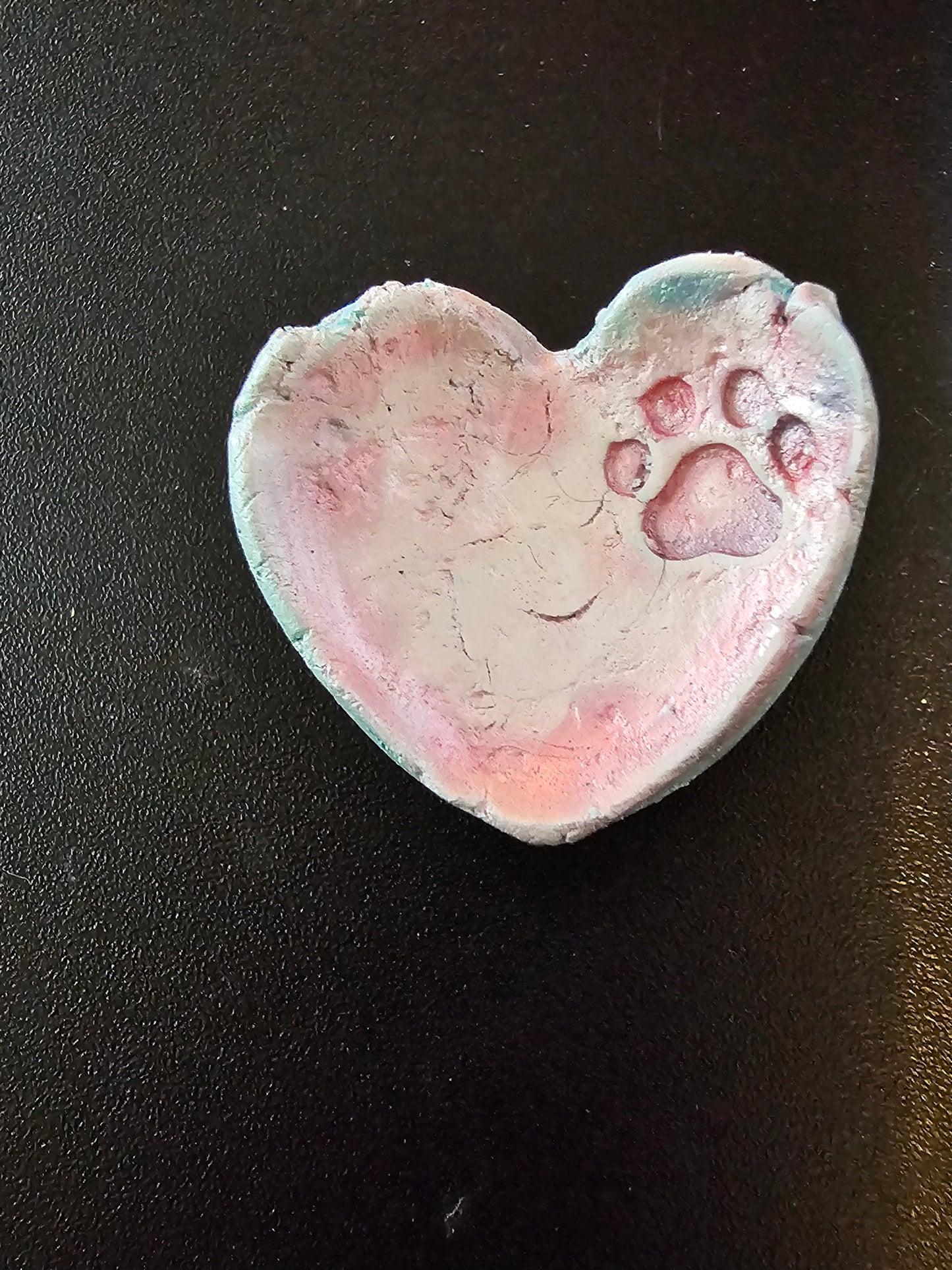 Heart with Paw print magnet