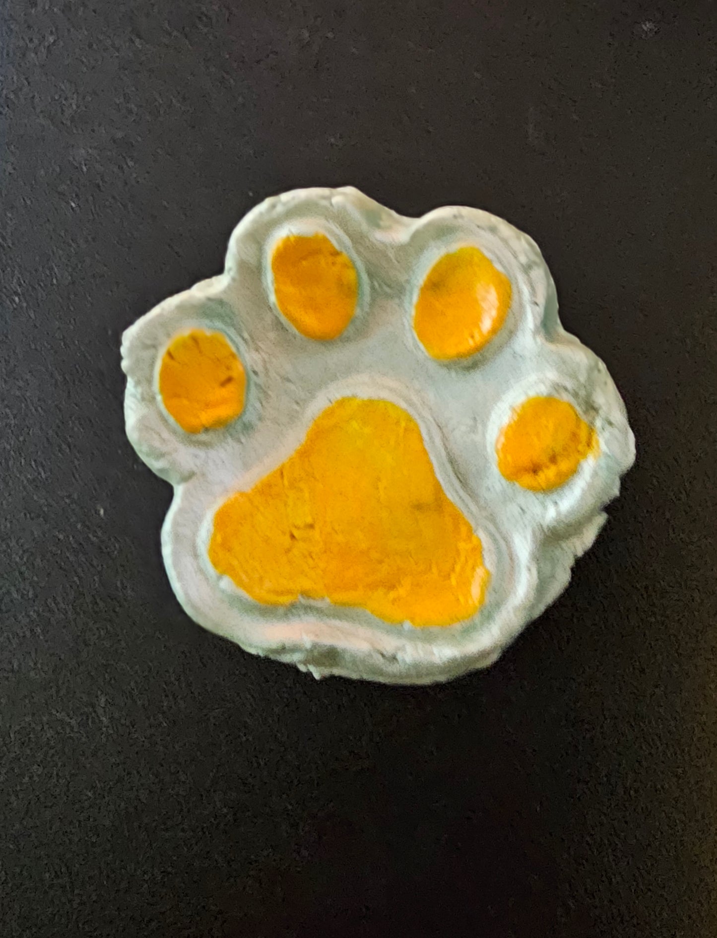 Paw print magnet
