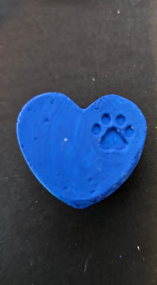 Heart with Paw print magnet