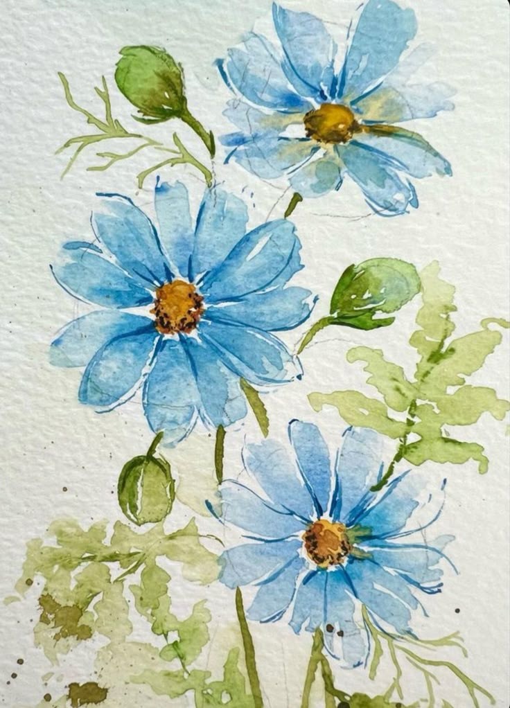Flowers - blue