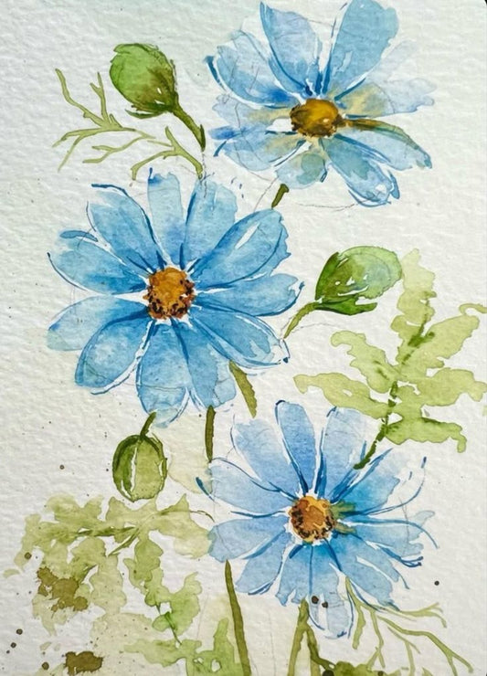 Flowers - blue