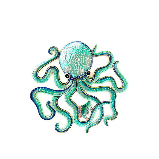 Octopus and Friend- Blue