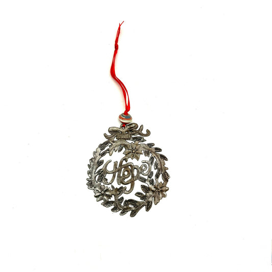 Hope Ornament- Brushed Steel