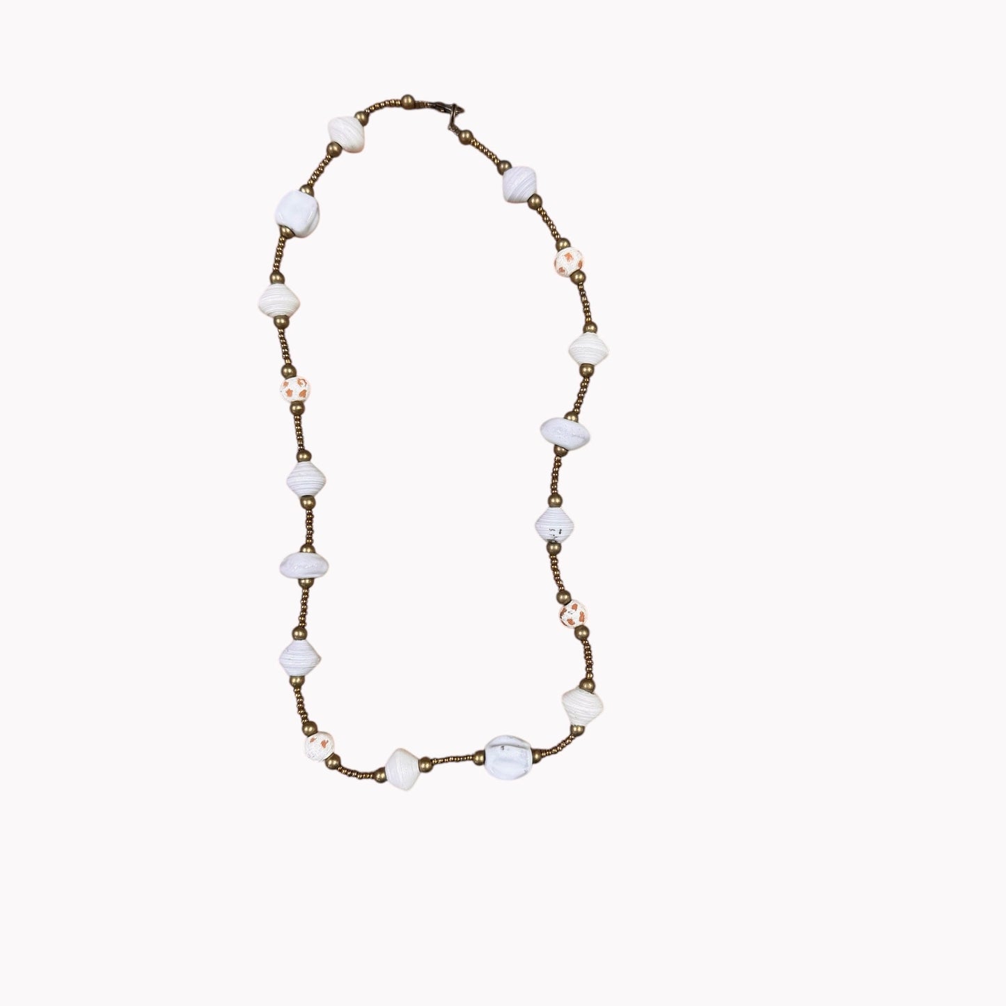 Haitian Signature Necklace - White