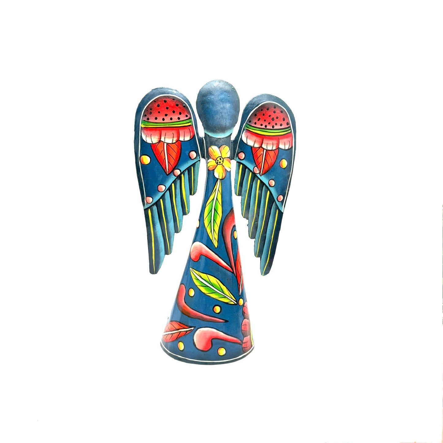 Dark Blue Floral Angel