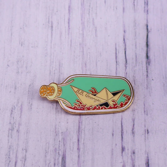 SS Georgie Boat Enamel Pin Brooch Badge