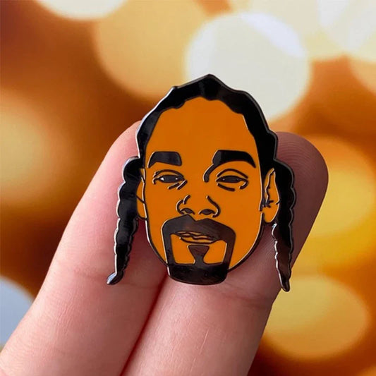 Snoop Dogg Enamel Pin Brooch - Hip Hop Icon Accessory