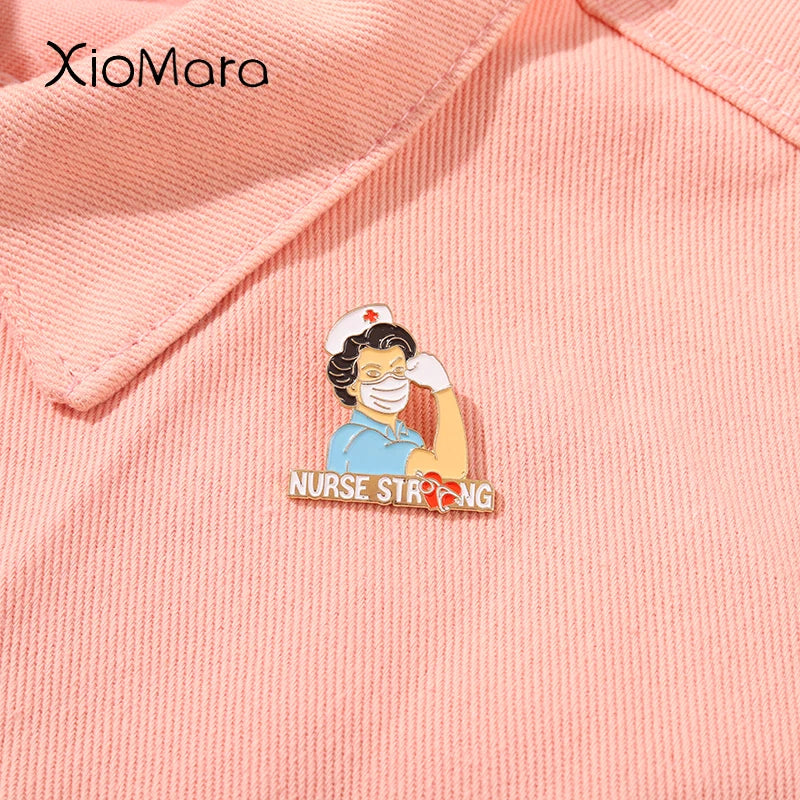 Nurse Enamel Pins Brooches Lapel Pin Jewelry Gift