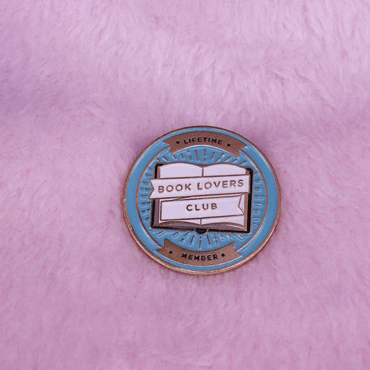 Book Lovers Club Lapel Brooch Bookworm Decor