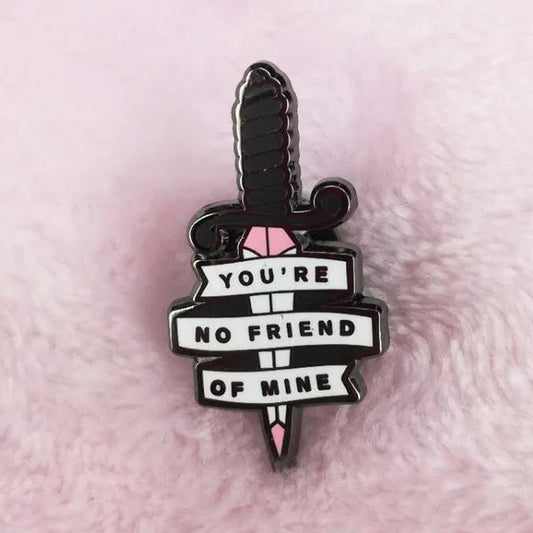 No Friend Dagger Enamel Pin Paramore Fans Collection