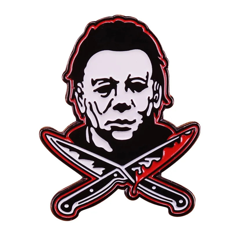DZ10 Horror Movie Enamel Pins Badge Brooches Fashion Jewelry