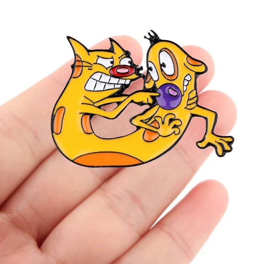 DZ1944 Cute Anime Cat Enamel Pins Brooches Lapel Badge Jewelry Gift