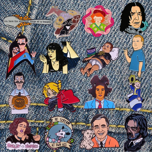 DZ1057 Anime Figures Enamel Pins Badge Brooch Lapel Jewelry Gifts