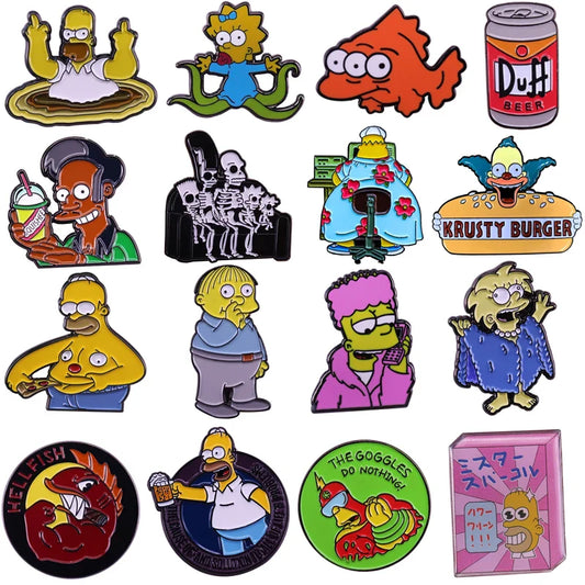 LB2082 Anime Enamel Pin Brooches Cartoon Badges Lapel Jewelry Gifts