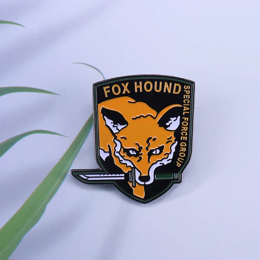 Foxhound Metal Gear Solid Cosplay Pin Badge