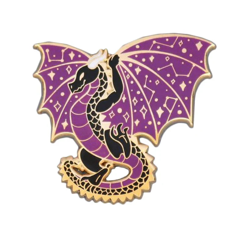 Dragon Enamel Pin Brooch Lapel Badge Backpack Decoration Gift