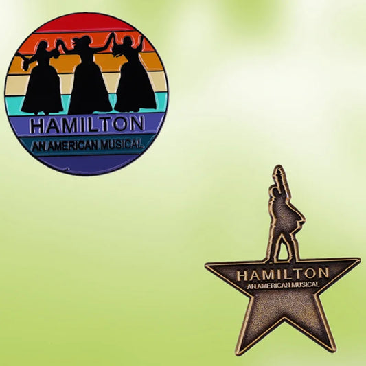 Hamilton Schuyler Sisters Enamel Pin Badge