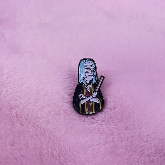 Rick Brooch Cartoon Scientist Nerd Stocking Stuffer