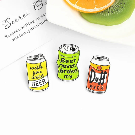 Custom Duff Beer Enamel Pin Brooch Lapel Pin Jewelry Gift