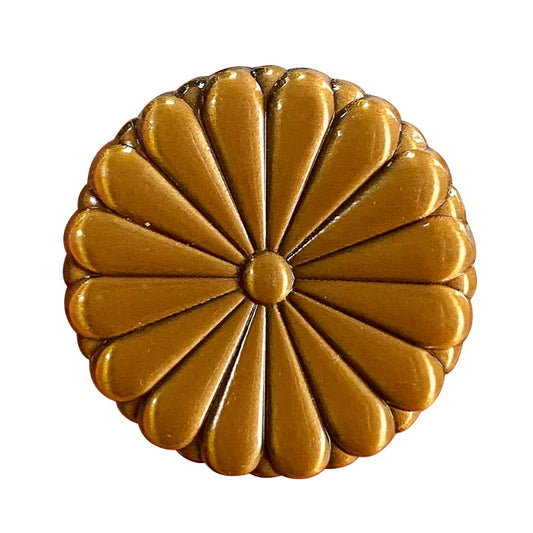 Imperial Seal Gold Chrysanthemum Pin Badge