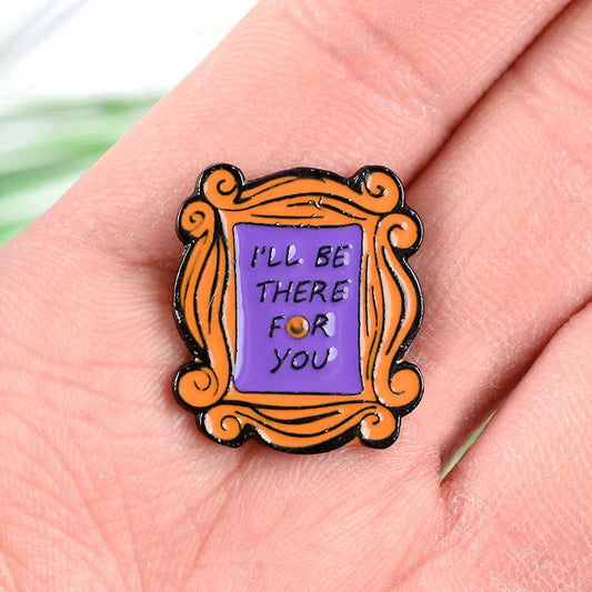 Friends Enamel Pin Monica's Door TV Show Jewelry Badge Brooch Lapel Pin Gift