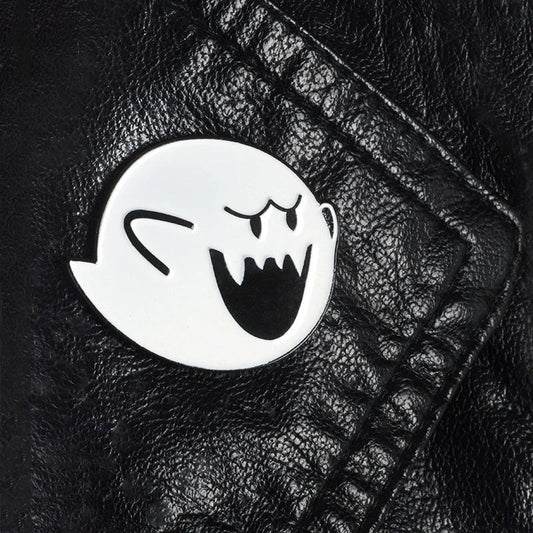 Super Boo Enamel Pins Brooches Badges Ghost Game Fans Gifts