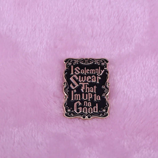 Marauders Map Pin Badge - I Solemnly Swear Mischief Managed
